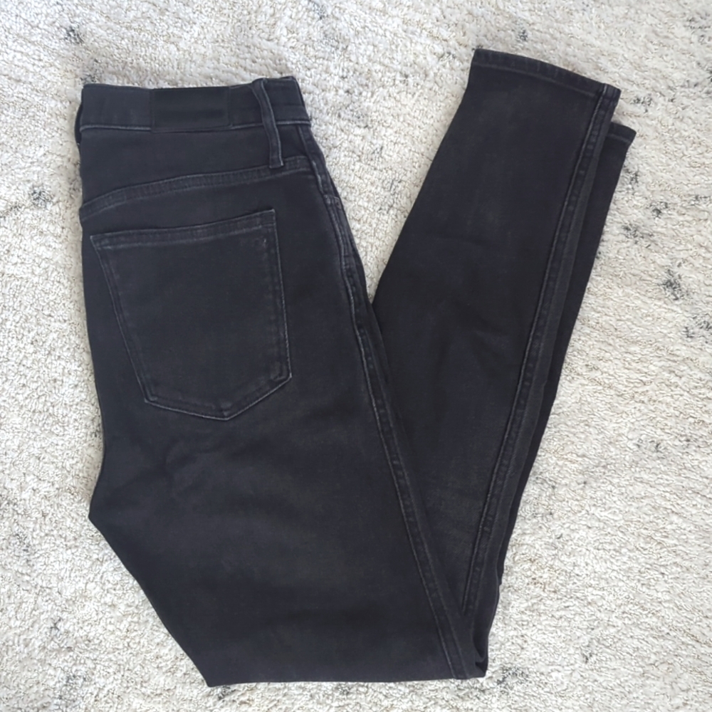 Madewell 10" High Rise Black Skinny Jeans 29